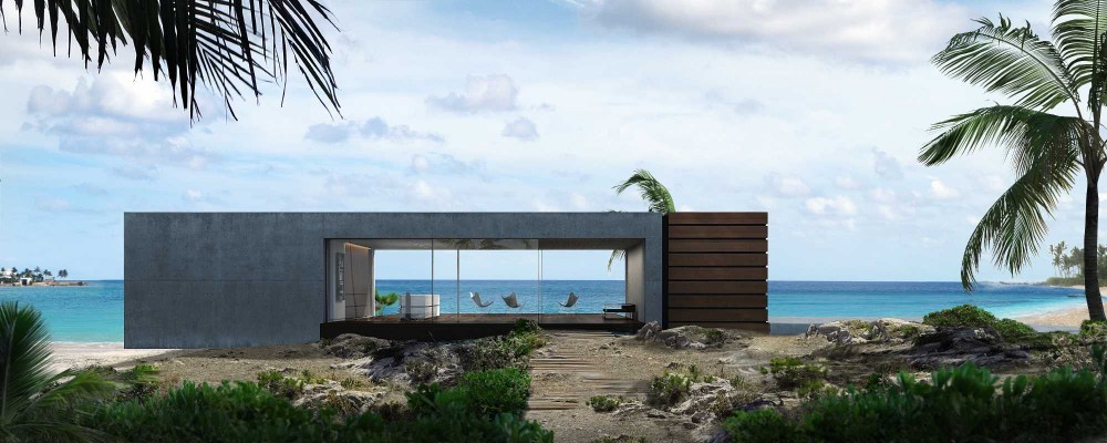 Visualisierungen Beach House, Bahamas - Case Study - Fix Visuals