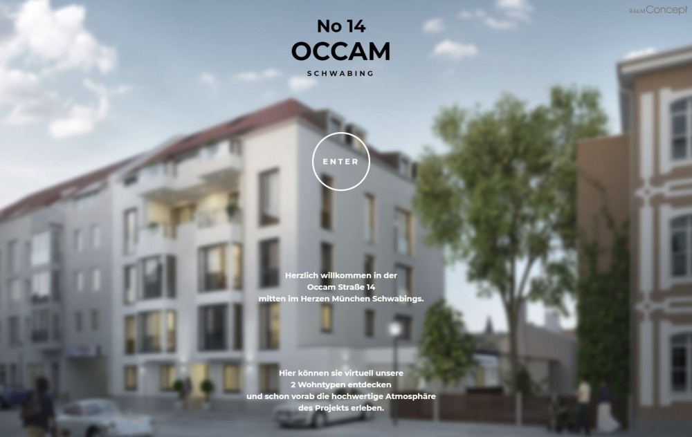 360webViewer für Neubau eines Mehrfamilienhauses in der Occamstraße 14, München - Fix Visuals