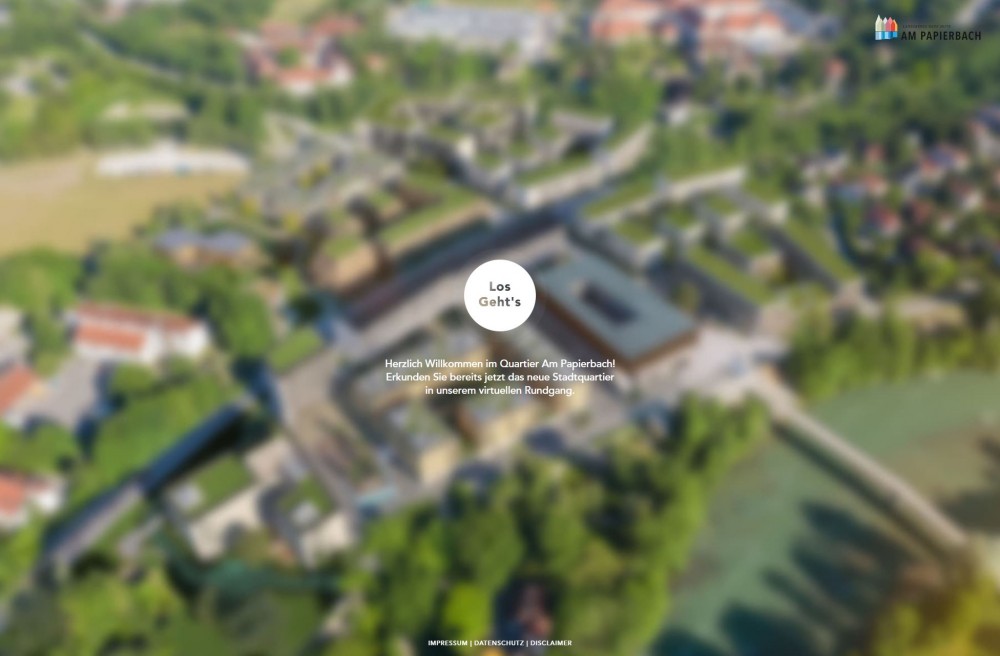 Virtueller Rundgang vom Quartier - Am Papierbach Landsberg - Fix Visuals