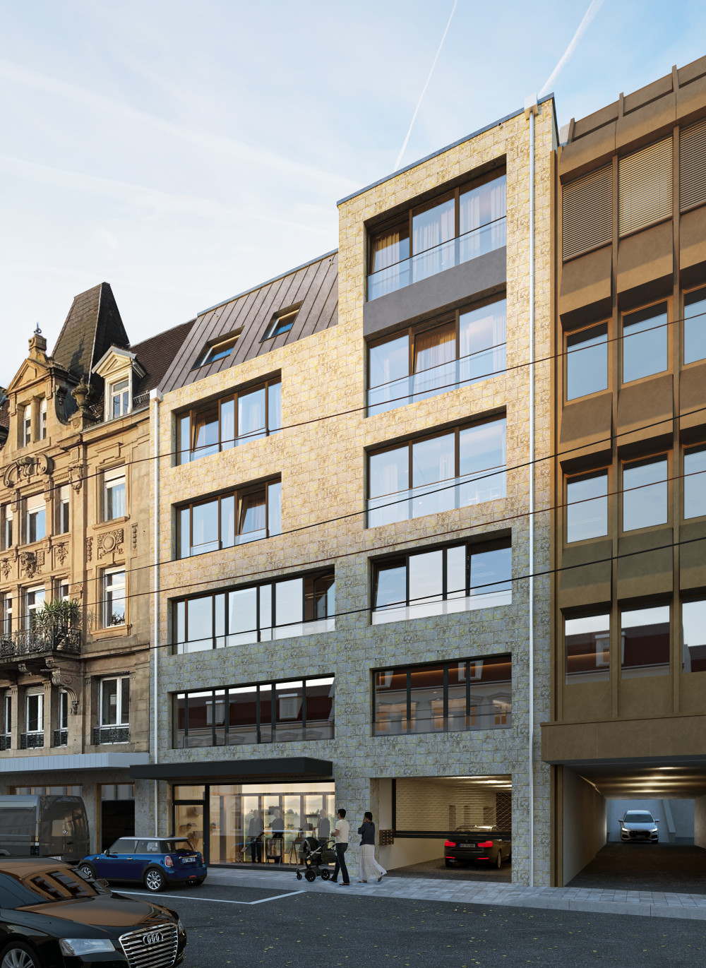 Sanierung eines Mehrfamilienhauses und Bürogebäudes in Karlstraße, Karlsruhe - Fix Visuals